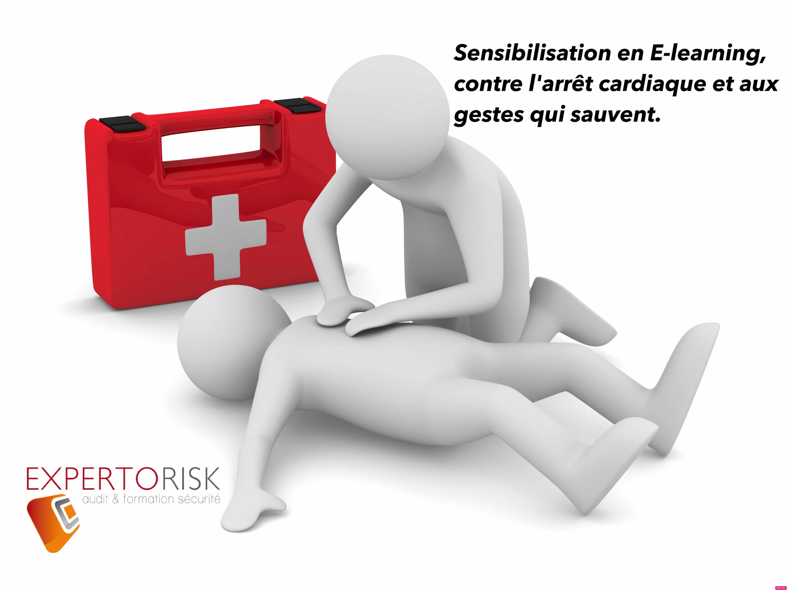Sensibilisation en E-learning, contre l'arrêt cardiaque et aux gestes qui sauvent.